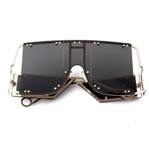 Gorgeous Classy Oversized Exaggerated Luxury Womens Square Sunglasses XXL Shades